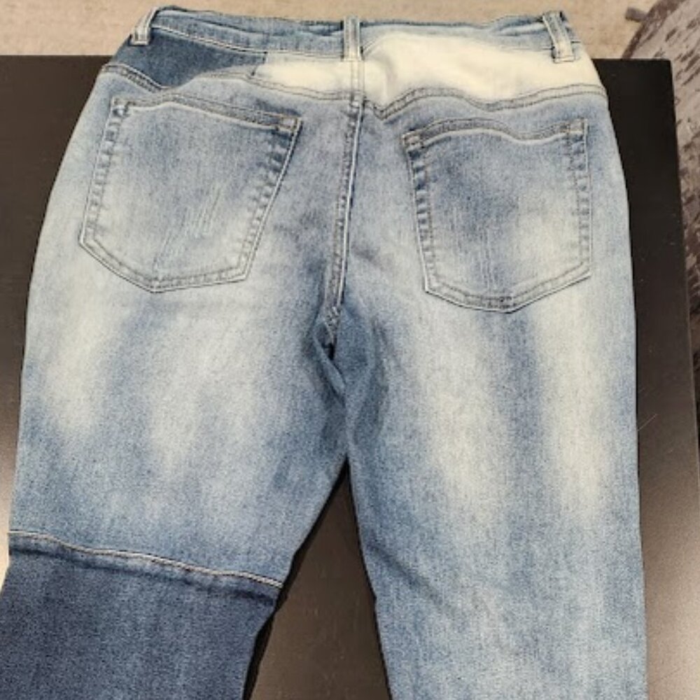 Venus Patchwork Distressed Skinny Jeans - Size 2 | Edgy & Trendy - Picture 6 of 7